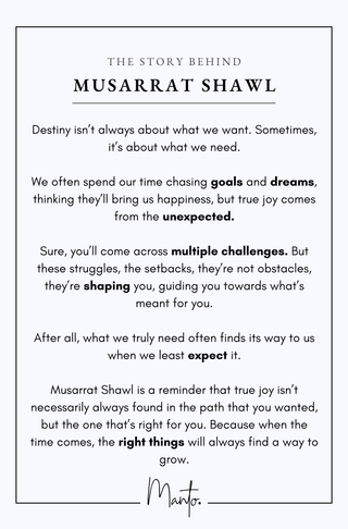 Musarrat (Happiness) Shawl