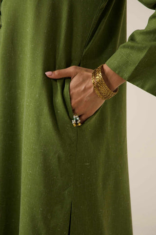 Aura Co-Ord Set - Olive Green
