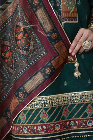 Kundan 3 Piece - Green