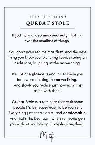 Design Philosophy of Qurbat Stole