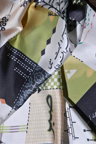 Safar (Journey Of Life) - Green & Black Scarf