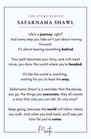 Safarnama (Voyage) Shawl