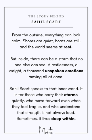Sahil (The edge of the sea) Scarf