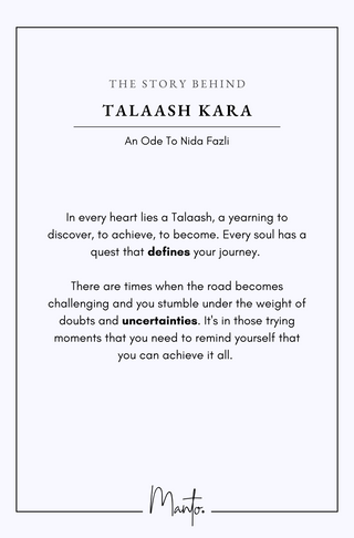 Talaash (The Search) - Kara