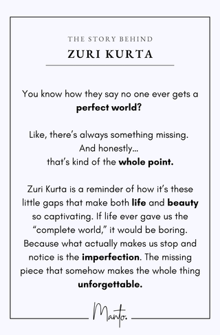 Design Philosophy of Zuri Kurta