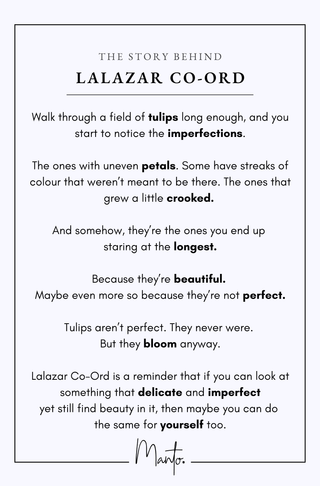 Design Philosophy of Lalazar Co-ord