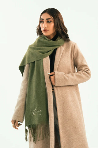 Cashmere Stole - Matcha Green