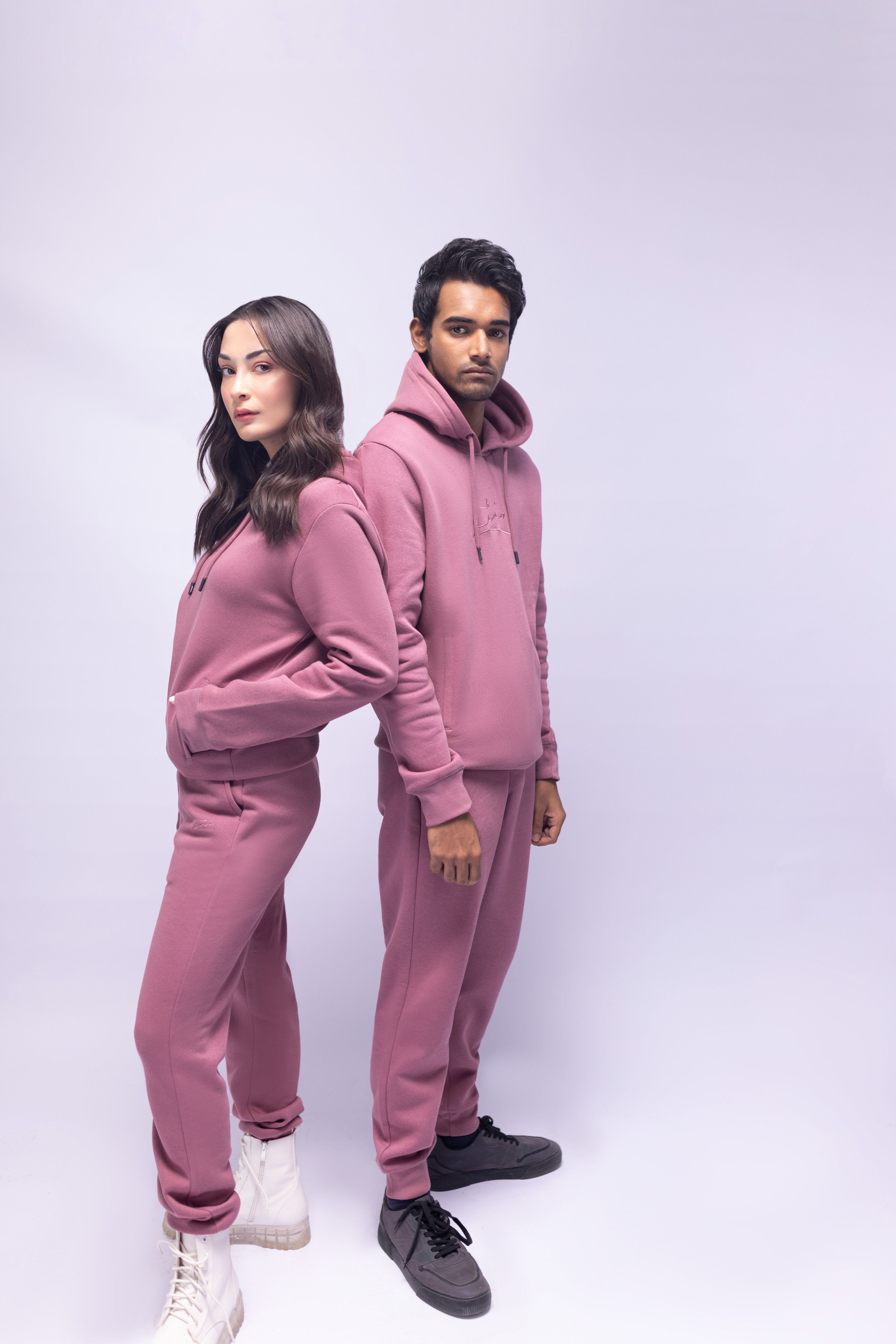 Mauve Pink Pullover Hoodie