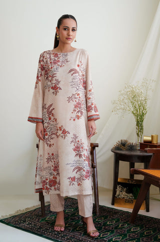 Chaman (Garden) - Antique Beige Co-ord Set