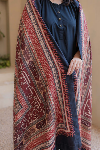 Shopmanto, wear manto, odhni, shawl, chaddar, manto odhni, manto scarves, manto stoles, manto, clothing brands, women shawl, ladies shawl, women shawl in maroon, urdu calligraphy on women shawl, urdu calligraphy, urdu calligraphy clothes, manto calligraphy clothes, rashk odhni, maroon shawl, manto rashk odhni