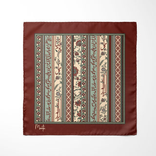 Gulistan (Flowerland) - Red Pocket Square